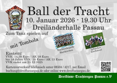 Ball der Tracht - Kartenvorverkauf gestartet